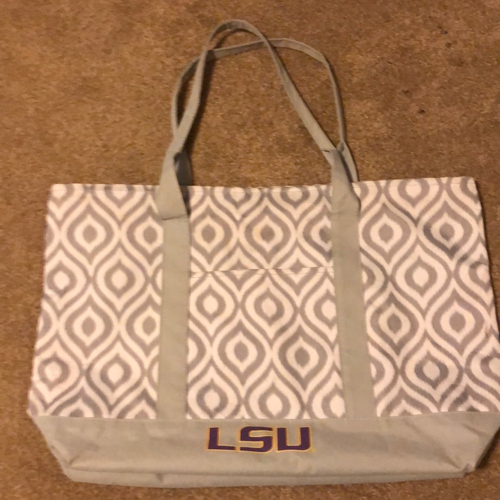 LSU Logo Beach Bag